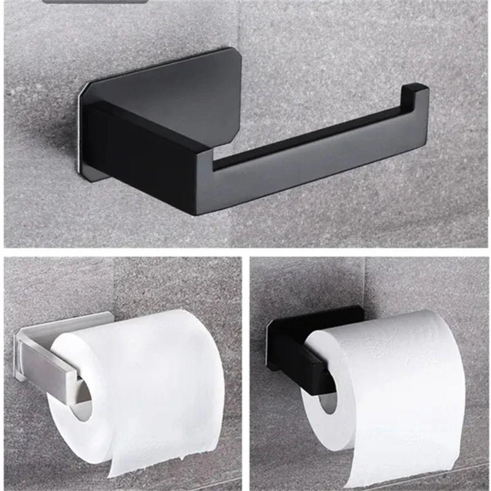 3PCS/Set Stainless Steel Toilet Roll Paper Holder Paper Towel Rack Bathroom Accessories
