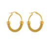 Gold Mesh Hoop Earrings for Women
