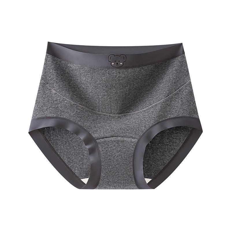 Women Spring and Autumn New Pure Cotton Antibacterial Crotch Pregnancy No Trace High Waist Belly Triangle Briefs