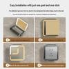 Type 86 Waterproof Bathroom Switch Socket Cover - Transparent Adhesive Splash Box for Power Protection