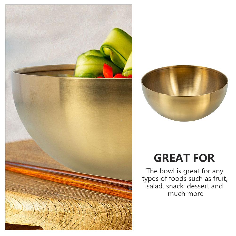 3 Pcs Vegetable Snail Noodles Salad Bowl Fruit Bowls Convenient Stainless Steel Food Accessories