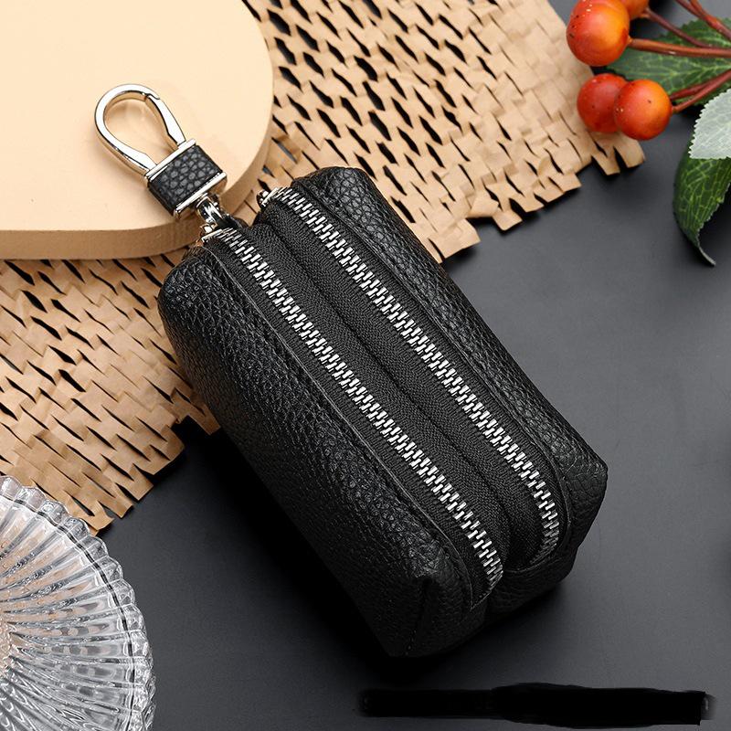 Double-Layer Multifunctional Key & Coin Purse for Men & Women - Large Capacity Card & Car Key Holder