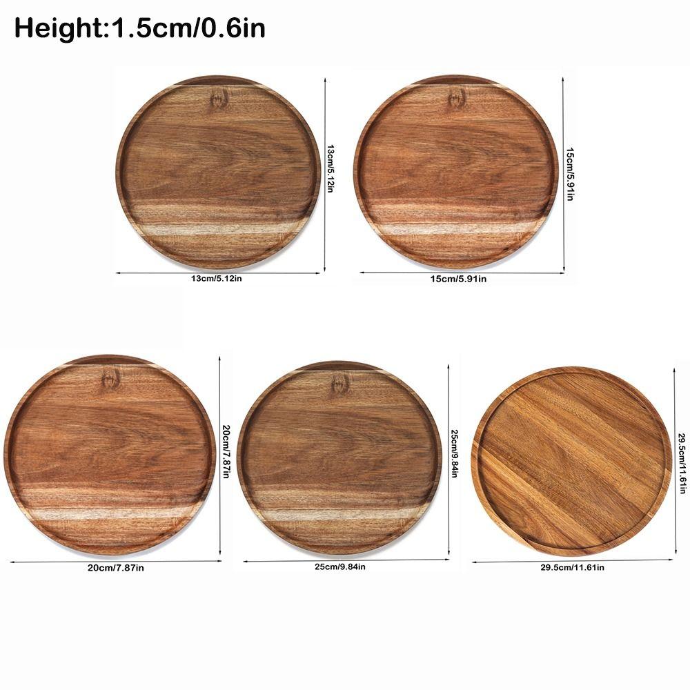 Drewniana taca do serwowania Duża drewniana patera Taca dekoracyjna Taca na herbatę i jedzenie