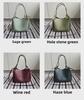 2024 Herbst/Winter Damen Handtasche aus echtem Leder, gewebt: Große Fallschirm-Umhänge- & Crossbody-Tasche