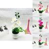 Faux Butterfly Orchid Bonsai Figure With Plastic Material For Indoor Decor And Collectors Display