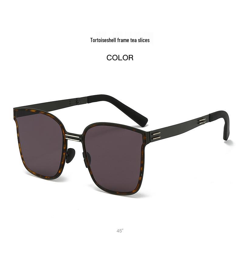High-End Lightweight Folding Sunglasses with UV Protection for Men and Women - Perfect for Driving and Outdoor Activities