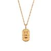 MamacitaSlay 316L Stainless Steel Zircon 12 Constellation Tarot Card Necklace 18K Gold Plated Waterproof Jewelry Women's Gifts
