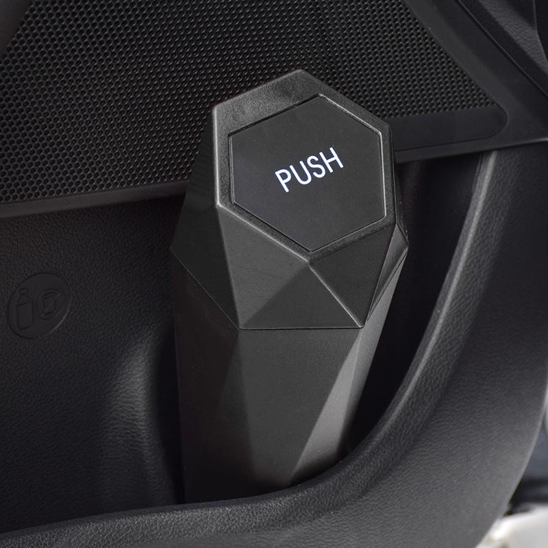 

Универсальный автомобильный мусорный бак, автомобильный мусорный бак для хранения мусора, автомобильный органайзер для интерьера, аксессуары, мини-мусорные отходы чёрный