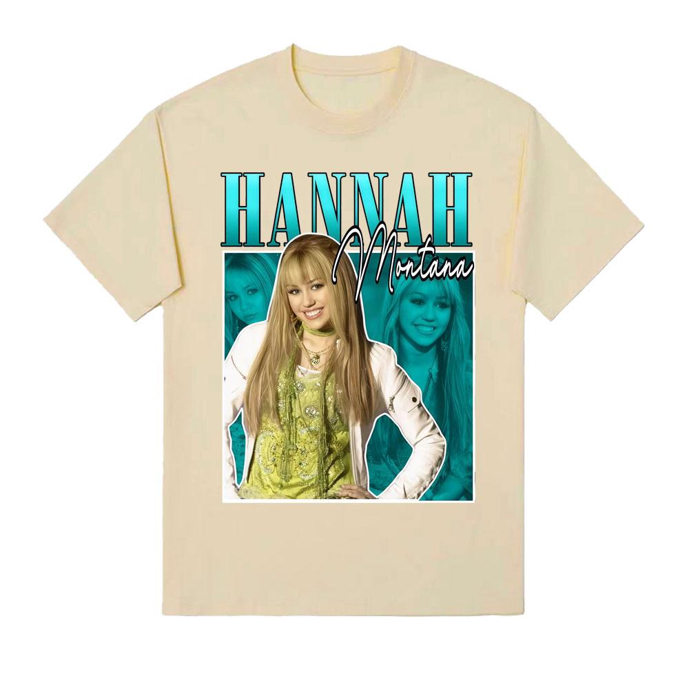 Hannah Montana 90s Vintage Graphics Tee Shirt Unisex Women Clothing Harajuku High Street Tshirt Fashion Casual 100 Cotton T Shirt