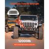 SucceBuy Mocowanie Wyciągarki Pojemność 12000 funtów / 5443 kg Hak Holowniczy do Wybranych Modeli Jeep Wrangler JL/JLU i Gladiator JT (2018-2023)