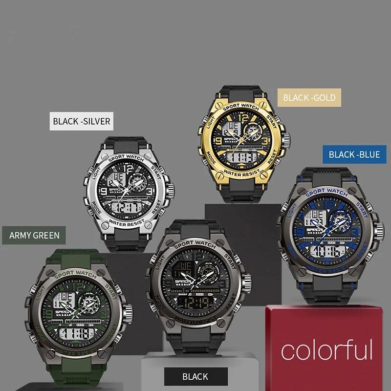 Military Quartz Watch Dual Display Men Sports Watches G Style LED Digital Waterproof Watches