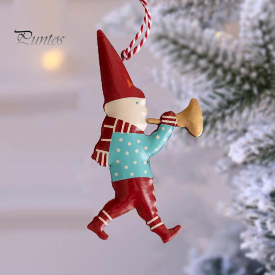 Pendentif de noël exquis en forme d'ange, soldat du père noël, pendentif d'arbre de noël pour décoration festive