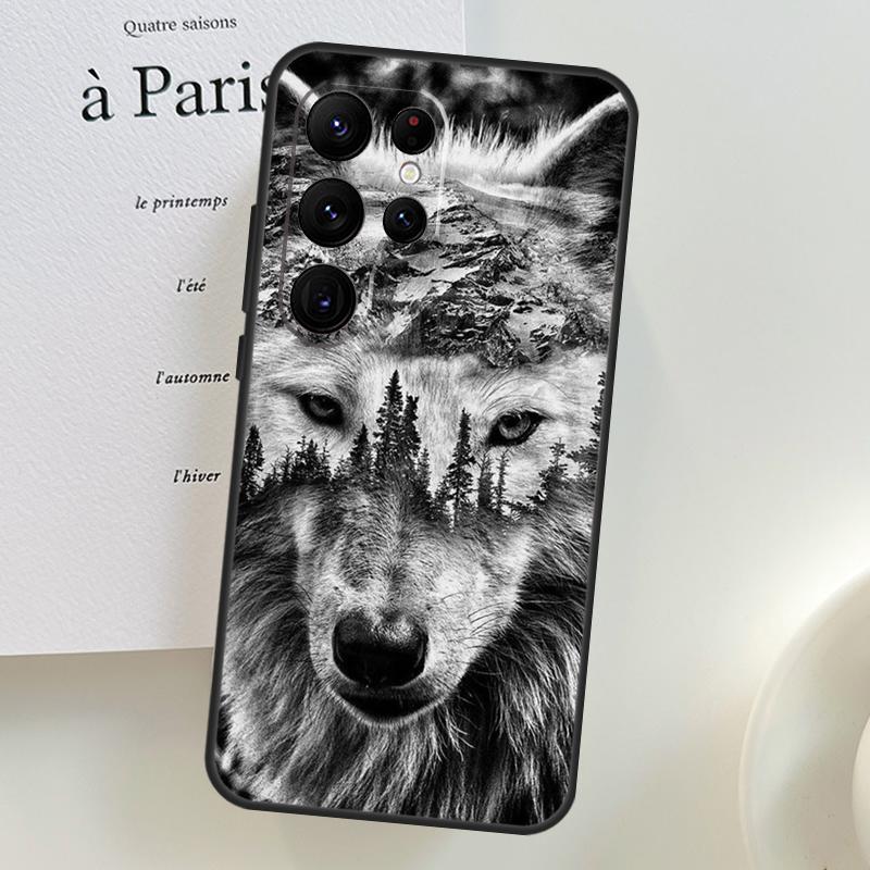 Animal Lion Wolf Tiger Eagle Case For Samsung Galaxy S26 Ultra S25 S23 S22 S21 S24 Ultra S10 S20 Plus S25 FE Phone Cover