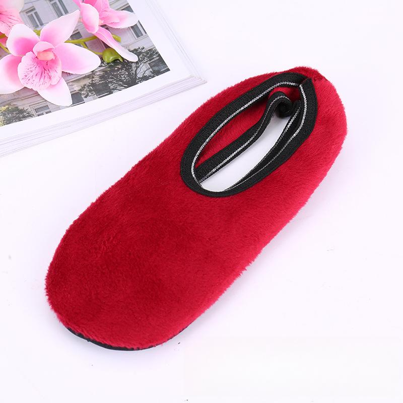 

Женские флисовые тапочки с нескользящей подошвой, теплые домашние носки, мягкие спортивные носки для тренировок 34-39