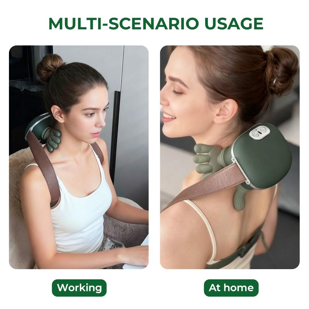 Electric Shoulder Bionic Finger Neck Shoulder Massager Neck Cervical Massager Wireless Shawl Relaxing Device Tool