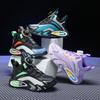 Girls' middle-aged and older children's basketball shoes, light boys' sports shoes, 2025 new spring leather children's sports shoes