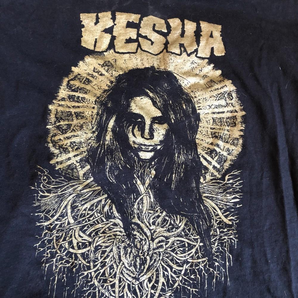 Vintage Kesha Star Short Sleeve Cotton All Size Black Unisex Shirt TT147 Unisex T-Shirt L