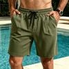 Men's Quick Dry Beach Shorts, Loose Fit Casual Knee Length Summer Shorts