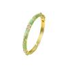 Elegant Open Cuff Bracelet Chinese Style Vintage Cloisonne Bangle Enamel Flower Bangle  Ladies