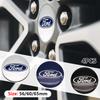 Car Exterior Decorative Accessories Wheel Hub Center Cap Stickers Accessories 4Pcs 56mm 60mm 65mm For Ford Focus MK2 MK3 Mondeo