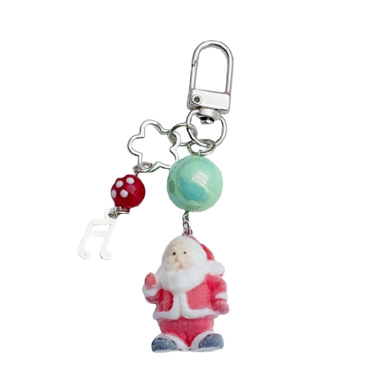 Creative Fun and Lovely Snowman Keychain Charm Pendant Fashion Accessory for Crafting and Festive Holiday Decorations