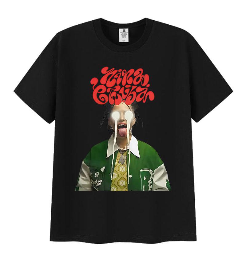 

Nina Chuba Arena Альбом 2025 Мерч Футболка Мужская Женская Мода Винтажная Футболка с Коротким Рукавом Хип-Хоп Оверсайз Уютная Хлопковая Футболка 4XL