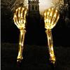 Festival Horror Stake Skeleton Claw LED Ghost Hand Skeleton Stake Festival Scary Decoration Light fo