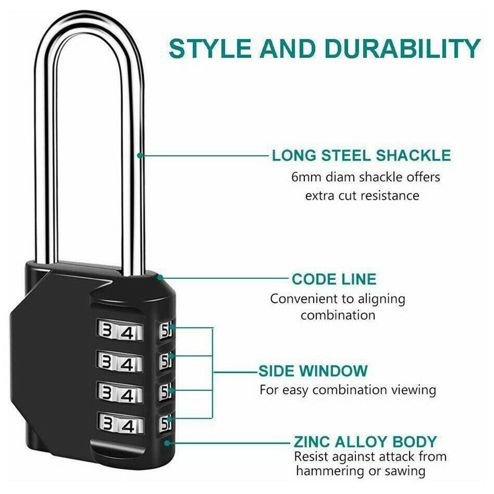 Password Code Combination For Luggage Cabinet Password Lock Number Locks Padlock Smart Lock
