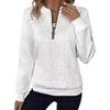 Women's Autumn/Winter Quilted Zip-Up Casual Sweatshirt, 2026 European & American Style