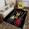 Rock Music Guitar Carpet suitable as a non-slip mat for the living room or bedroom sofa