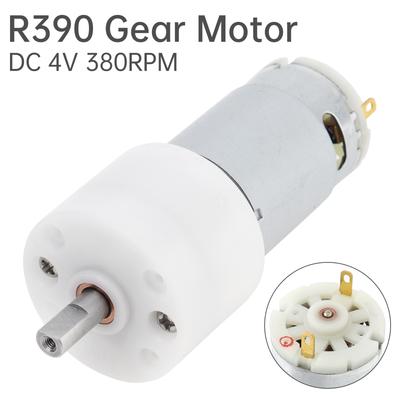 R390 Gear Motor 4V 380RPM D-Shaft High Torque DC Motor Replaceable for Electric Brush Cleaning Shower Brush R 390 Gear Motor