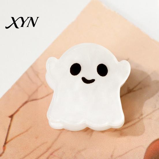 Cosplay Hair Decor for Women Halloween Cartoon Clips Girls, Acrylic Glitter Pumpkin/Ghost/Bat/Cat Festive Decorations Accessories, Cute Decorative