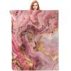 Marble Texture Series digitalprinted polyester Bedroom velvet flannel cover blanket Fleece soft sofa cover blankets for beds