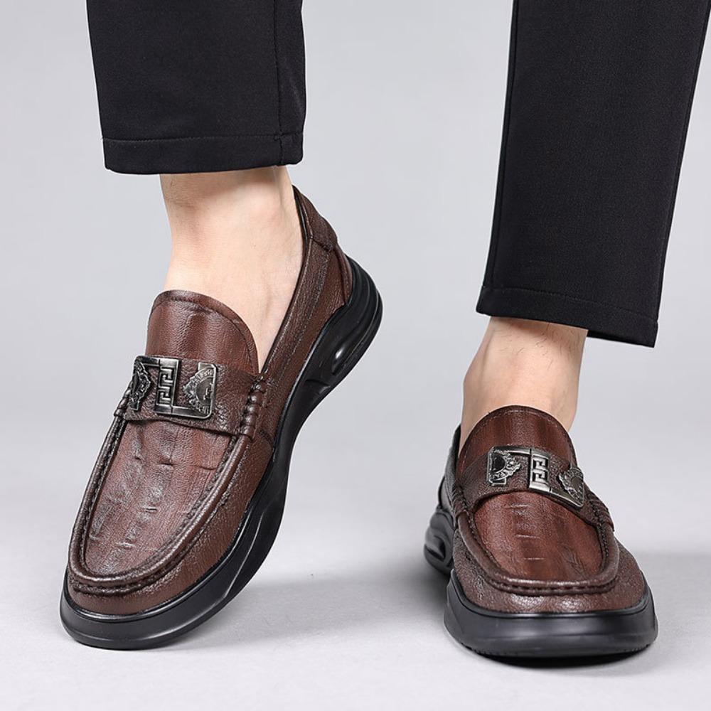 Luxury Genuine Leather Casual Leather Shoes Men Versatile Sheepskin Men's Shoes Loafers Man Leather Dress Shoes Zapatos Hombre