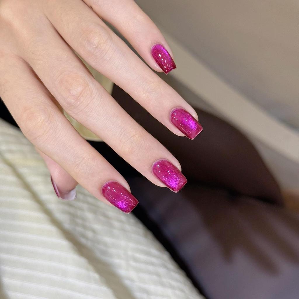 President Hua Little Black Bottle Leveling Gel: Satin Porcelain White Cat Eye & Crystal Whitening Gel Polish, 60 Colors