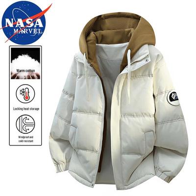 NASA MARVEL Men's Hooded Padded Jacket