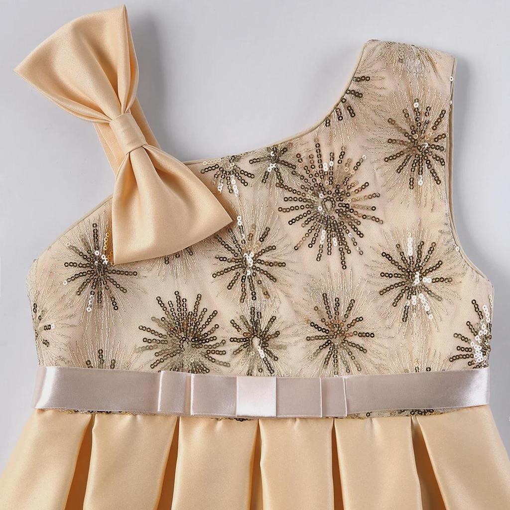 2024 European & American High-End Sequined Evening Dresses for Girls