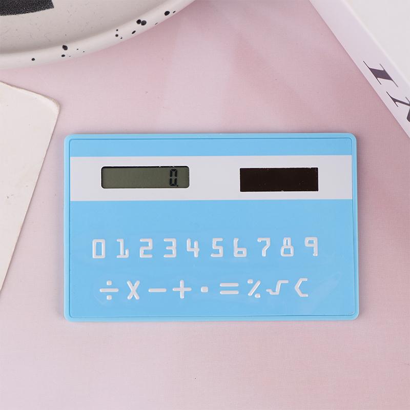 Solar 8 Digit Calculator Student Mini Calculator Portable Slim Calculator Stationery Math Toys School Electronics Calculator