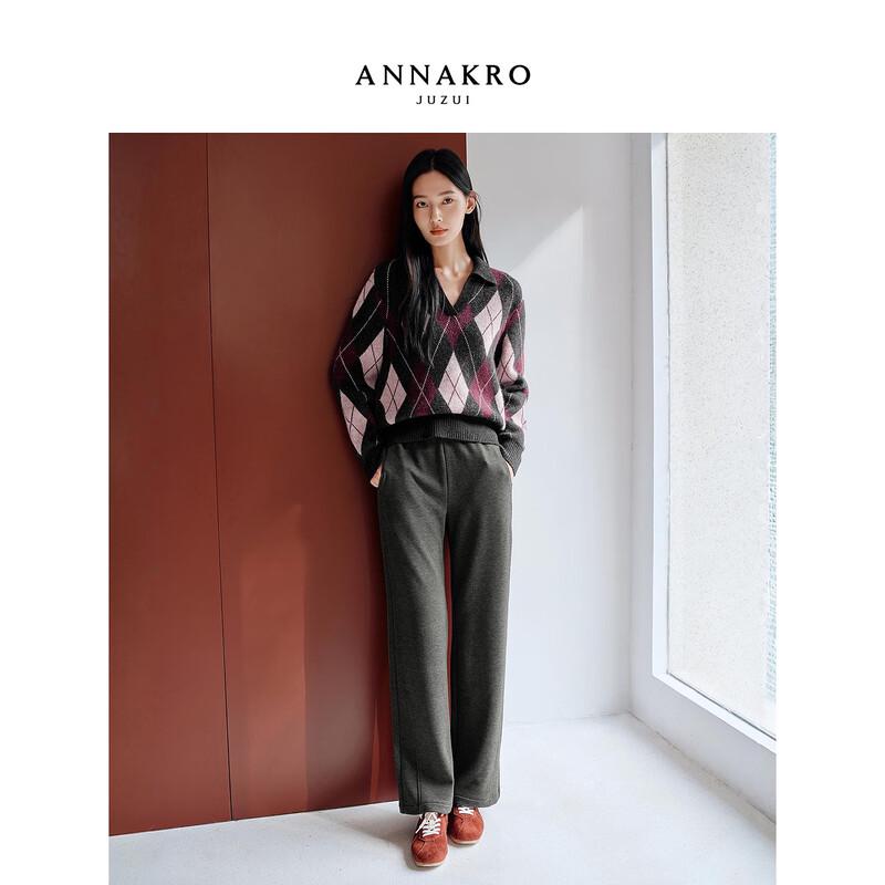 

JUZI & ANACO Sun Yi Retro Plaid Women s Sweater S