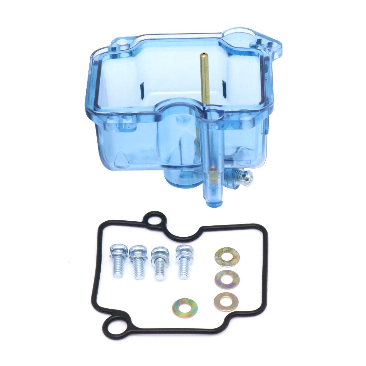 ZSDTRP Motorcycle Carburetor Clear Bottom Transparent Float Bowl Oil Cap For VM22 Carburetor синий
