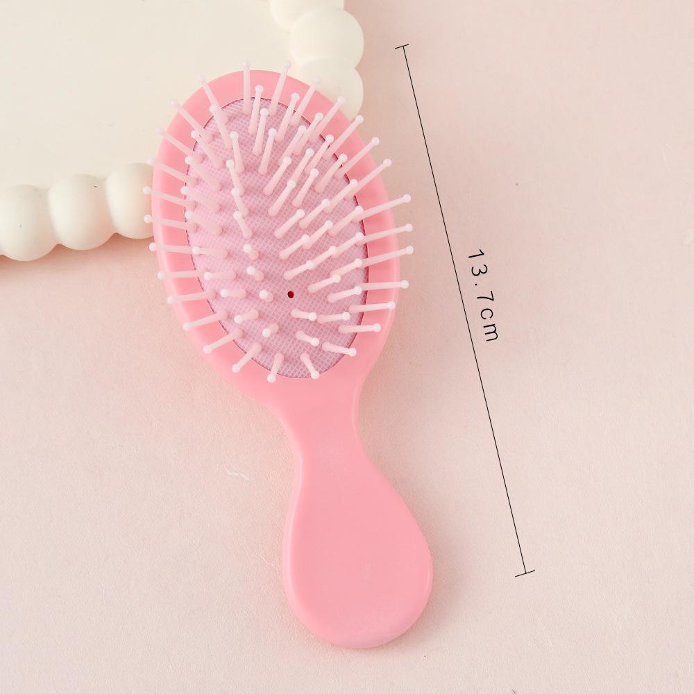 Mini Air Cushion Hair Brush Macaron Colored Portable Detangling Comb Custom Logo Hairbrush with Plastic Handle for Home Use