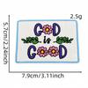 10pcs Embroidery Faith Text Patches Iron On God Jesus Emblem DIY Clothing Stripe Appliques Sewing Wappen Wholesale Cheap