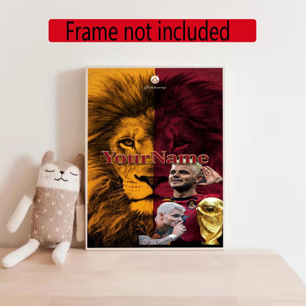 Galatasaray Personalized Name Diamond Paintings Mosaic Wall Round Diamond Art Painting Kits Embroidery Crystal Accessories Frameless