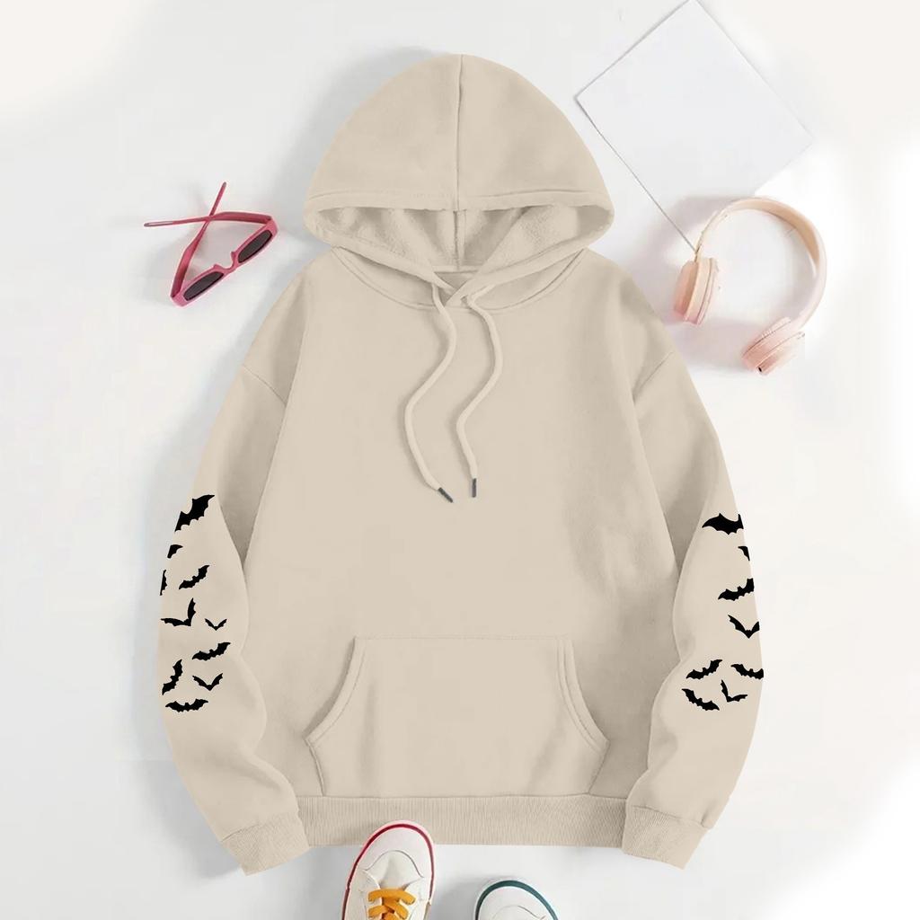 Women's Sweatshirt Casual Long Sleeve Atmosphere Top Loose Popular Round Neck Pullover Sweatshirt Top