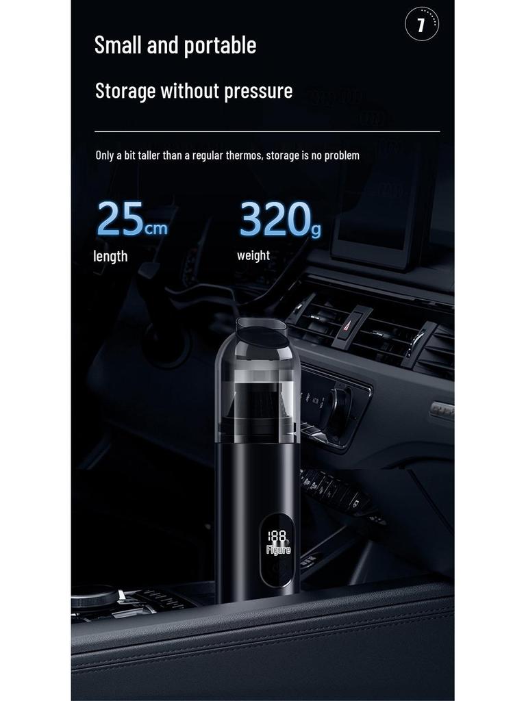 High-Suction Wireless Car Vacuum Cleaner, Handheld Mini for Household Use