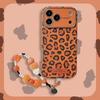 Stylový oranžový leopardí potisk Pouzdro na telefon Kompatibilní s iPhone 17 17 Pro 17 Pro Max 16 15 14 a Pro Max Měkká pouzdra