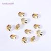 Brass 18K Gold Plated UFO Beads Spacer Beads DIY Bracelet Making Accessories,High Quality Loose Beads Jewelry Material Wholesale