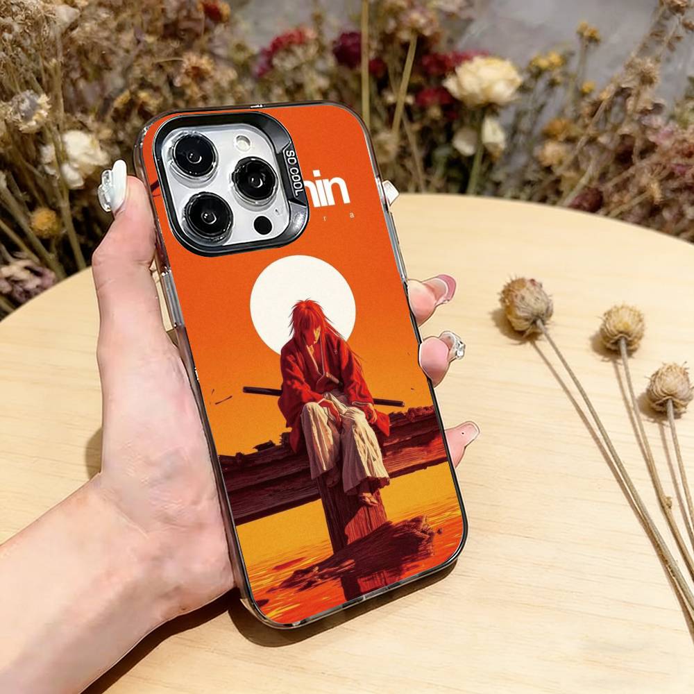 Rurouni Kenshin Kenshin Himura Phone Case For iPhone 17,16,15,14,13,12,11 Plus,Pro Max,XS,Colorful Silver Phone case Funda Cover