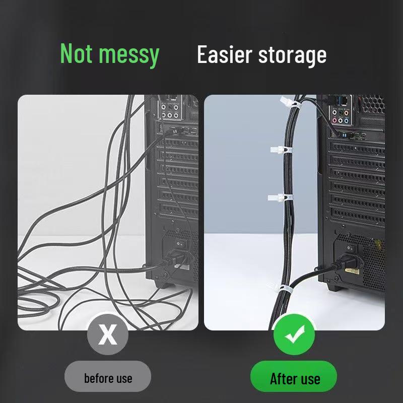 Reusable Adjustable Colored Gardening Ties - Quick-Release Twistable Nylon Cable Ties