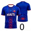 2026 Haiti Flag & Coat of Arms 3D Print Football Jersey, Y2K Style Quick Dry Casual Training T-Shirt for Men Women
